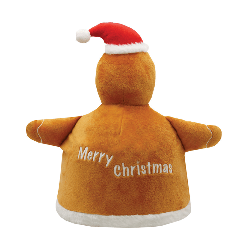 Equetech Festive Gingerbread Man Hat Silk in Brown-1