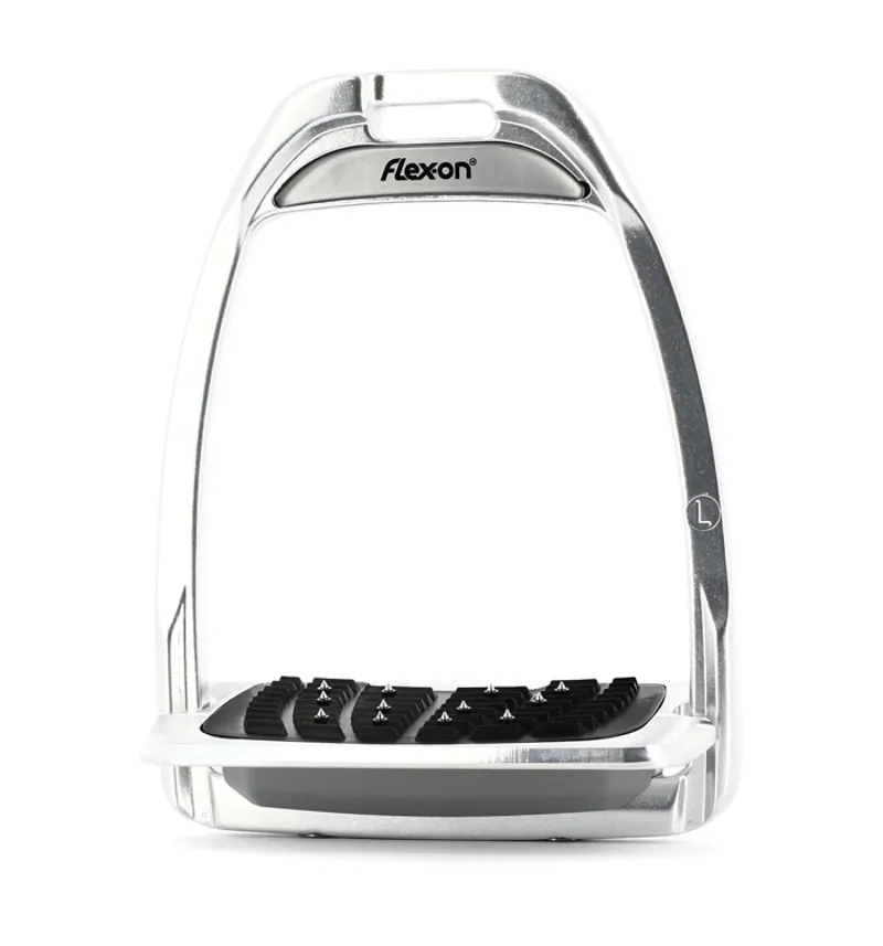 Flex-On Hunter Aluminium Stirrups in Silver-2