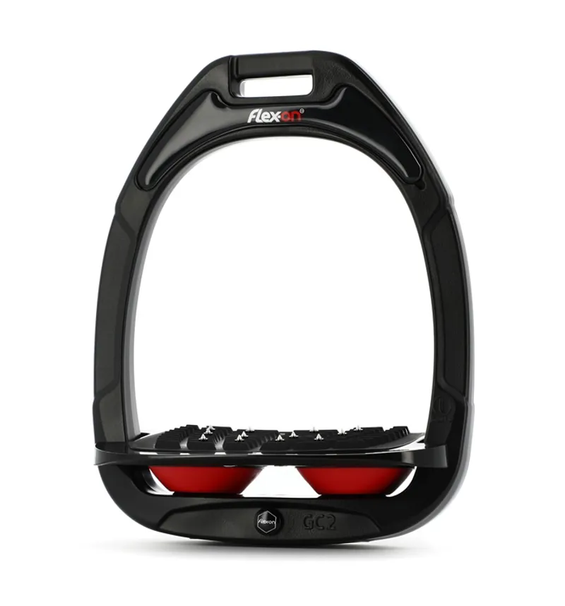Flex-on Green Composite 2 Stirrups Inclined in Black/Black/Red