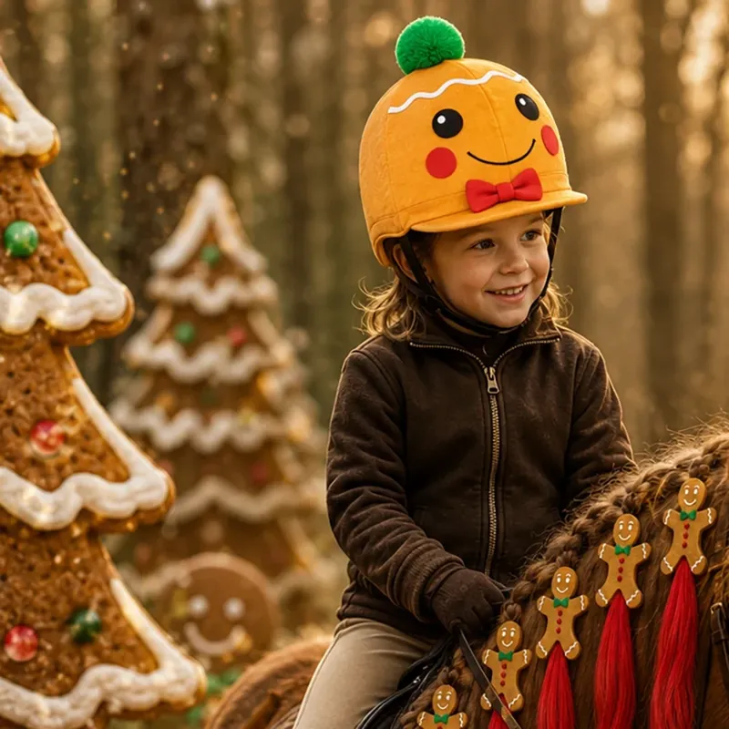 Equetech Gingie Gingerbread Man Hat Silk-2