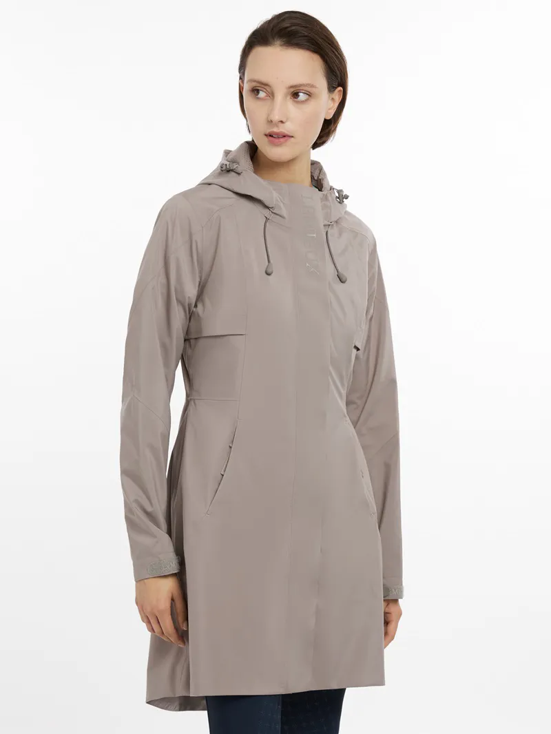 LeMieux Grace Long Rain Jacket Ladies in Pecan
