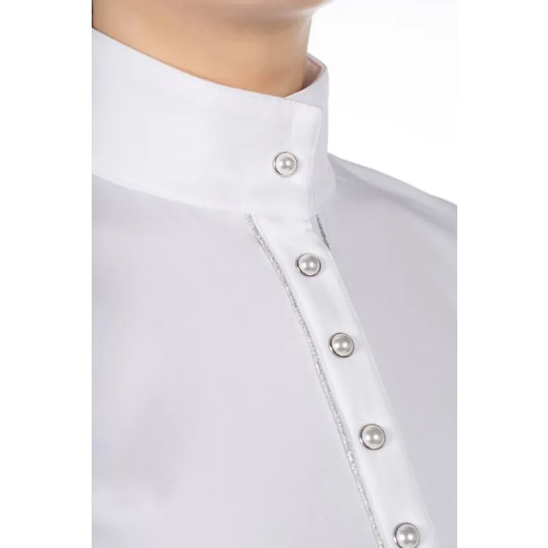 HKM Emilia Competition Shirt Ladies in White-1