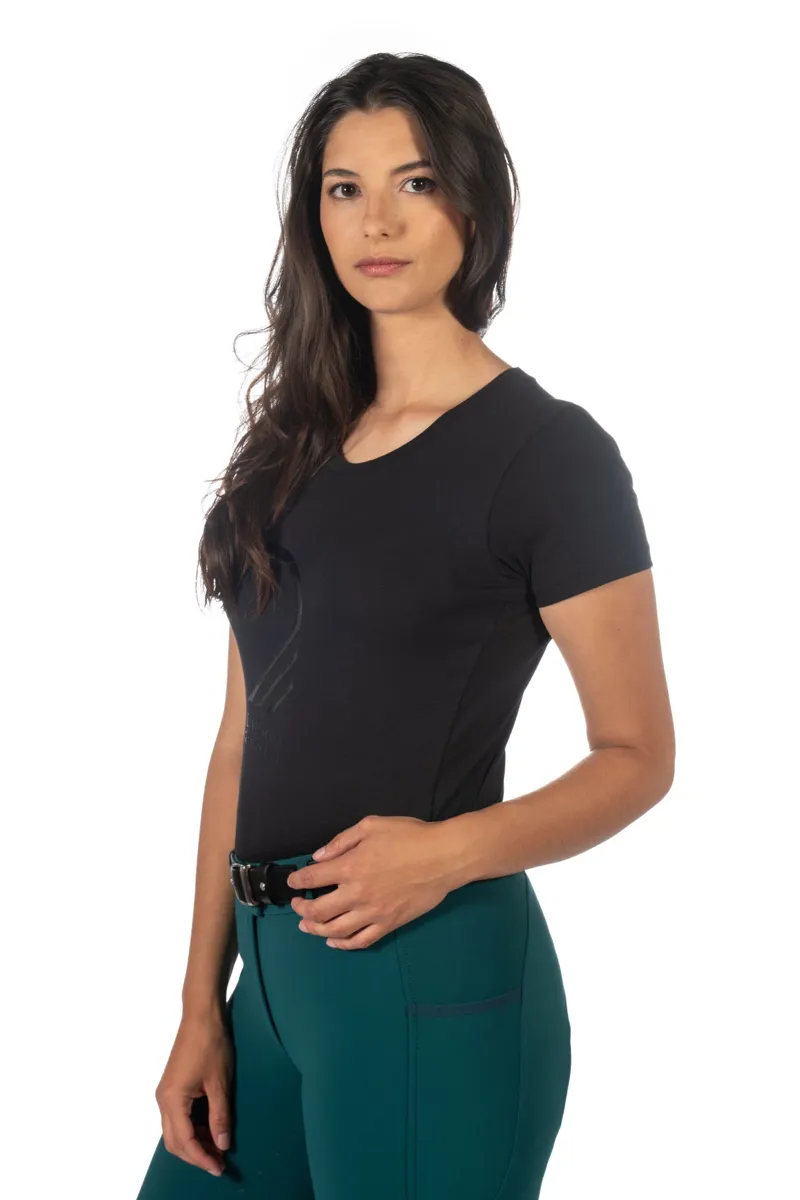 HKM Livigno Horse Head T-Shirt Ladies in Black