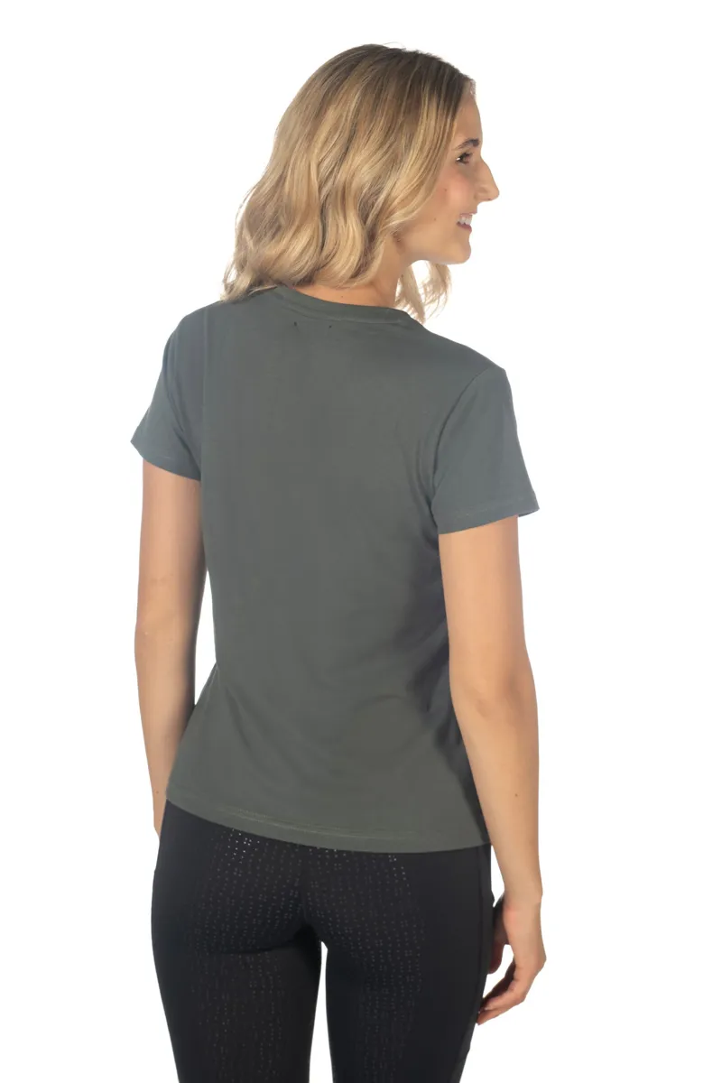 HKM Mirror T-Shirt Ladies in Grey Green-1