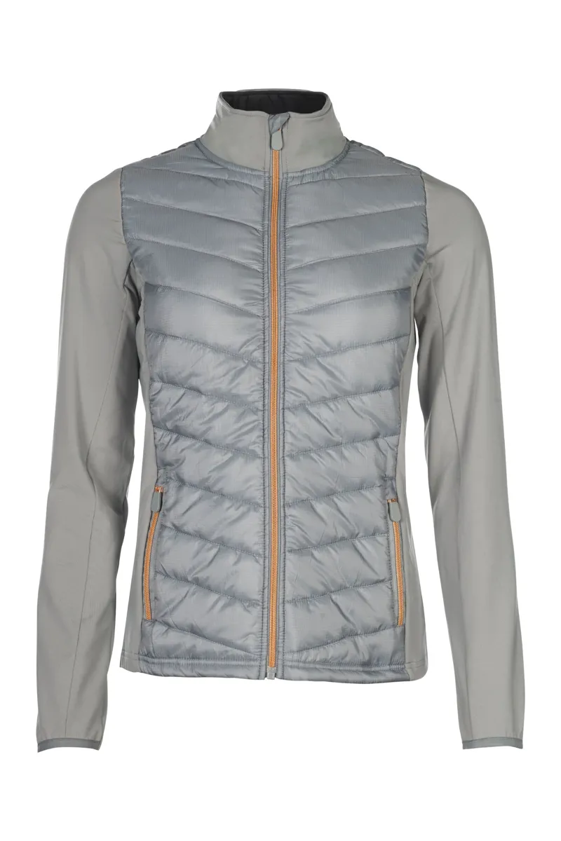 HKM Prague Jersey/Nylon Jacket Ladies in Grey and Rose Gold