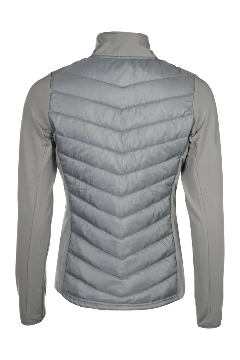 HKM Prag Juniors Jersey/Nylon Jacket - Grey and Rose Gold-2