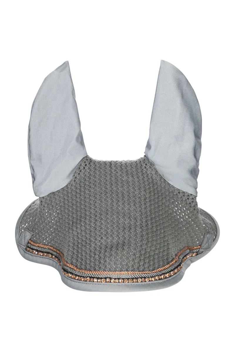 HKM Rosegold Glamour Fly Veil in Grey-1