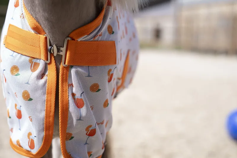 HKM Splash Fly Rug - Orange-3
