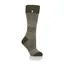 Heat Holders Begonia Stripe Boot Sock Ladies in Olive