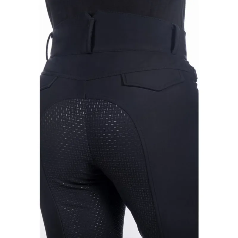 HKM Heated Riding Breeches Ladies in Black-3