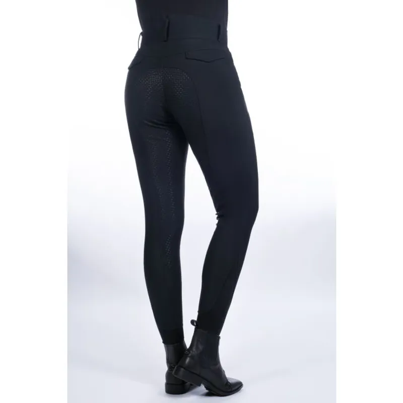 HKM Heated Riding Breeches Ladies in Black-4