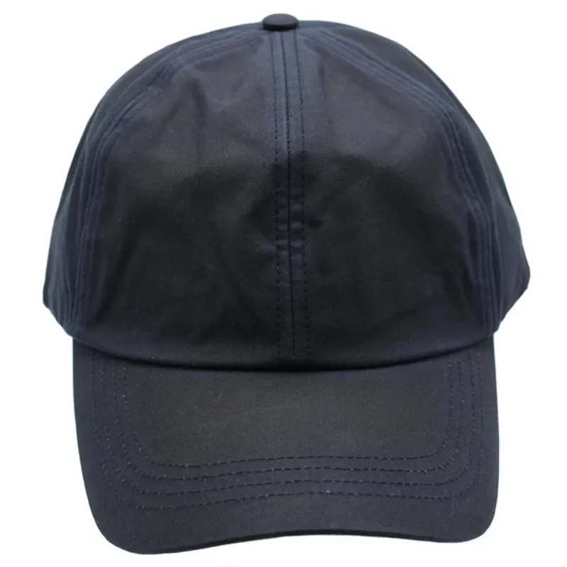 Heather Hats Darley Wax Baseball Cap in Navy-1