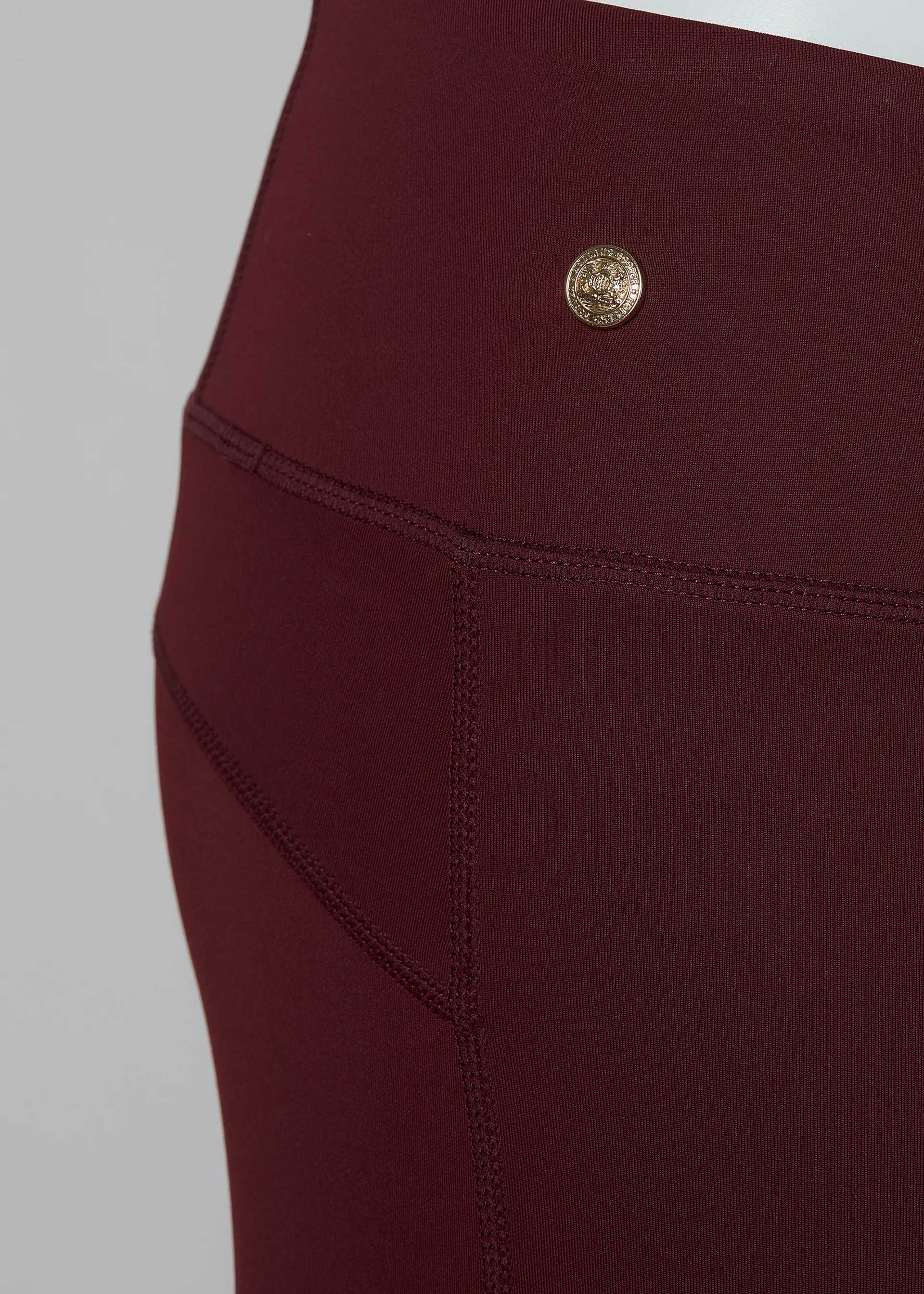 Legging d'équitation full grip femme Brigitte bordeaux Equithème | OHLALA