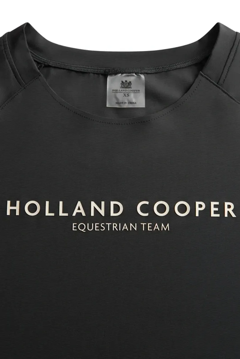 Holland Cooper Chiltern Crew Neck Tee Ladies in Black-6