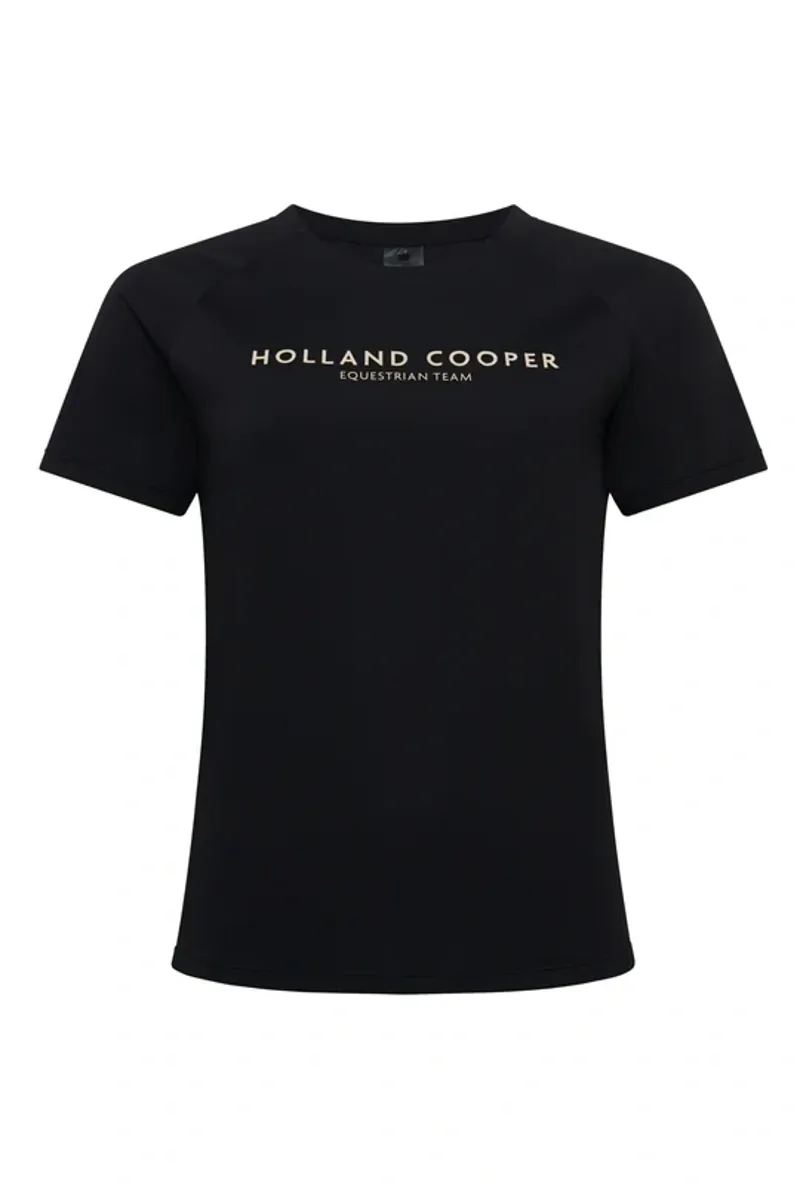Holland Cooper Chiltern Crew Neck Tee Ladies in Black-5