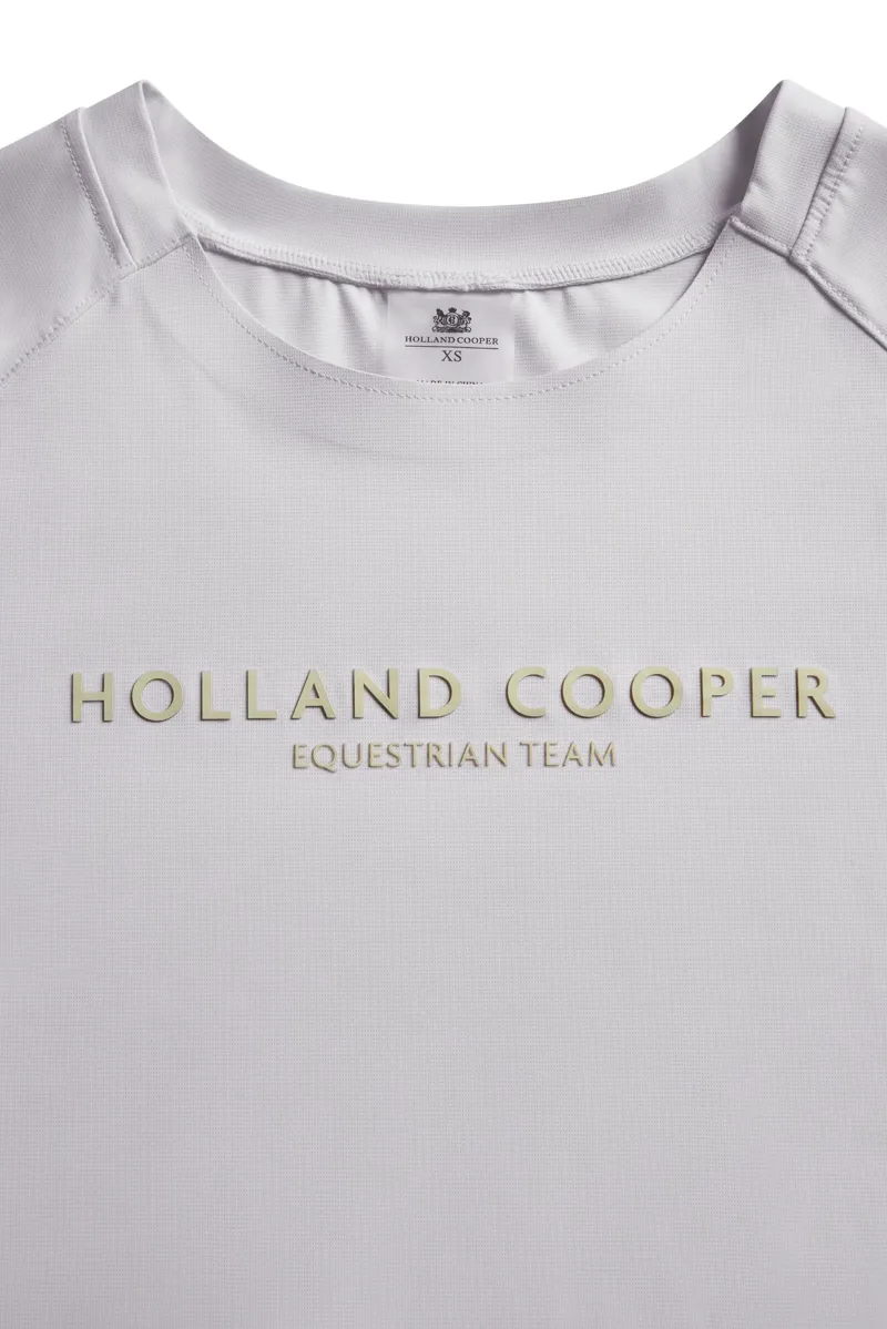 Holland Cooper Chiltern Crew Neck Tee Ladies in Dawn Pink-5