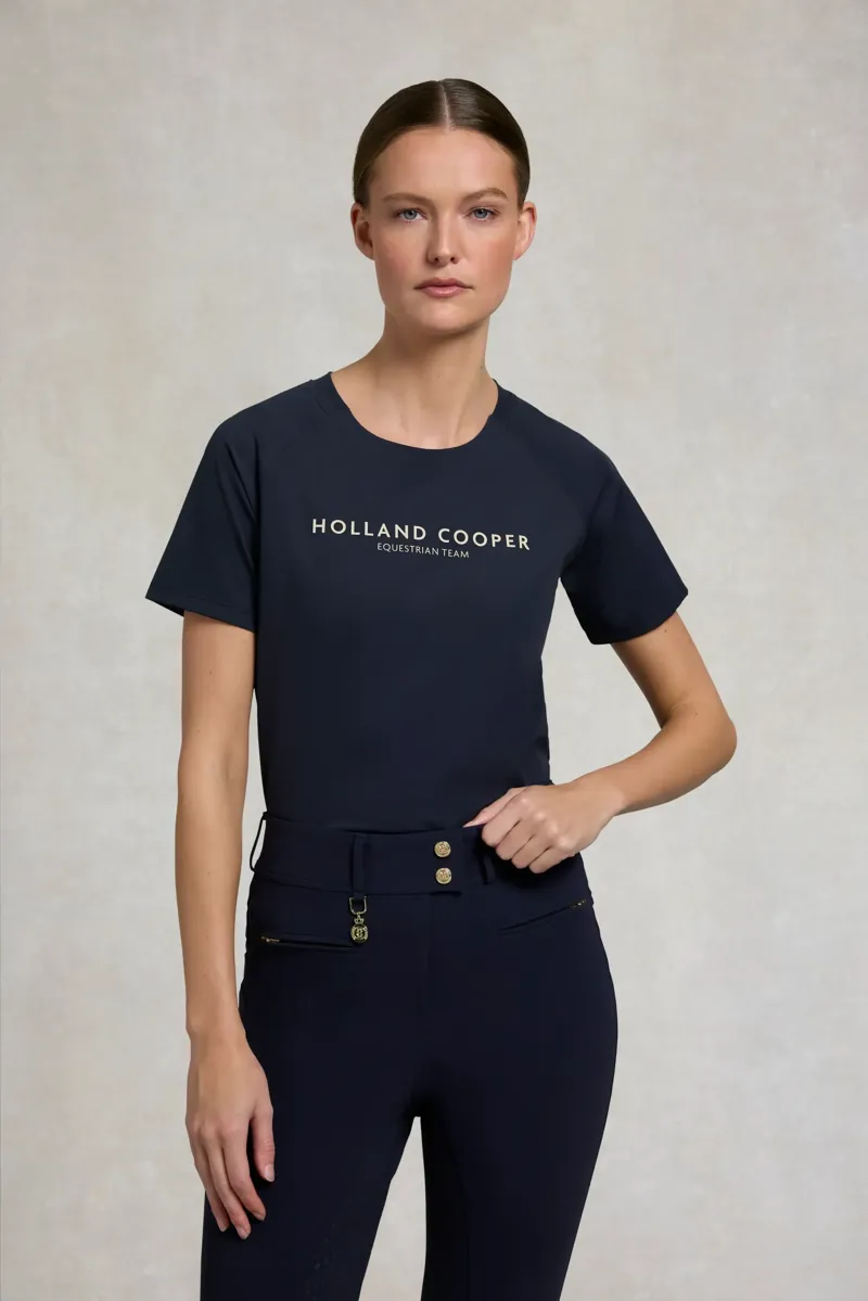 Holland Cooper Chiltern Crew Neck Tee Ladies in Ink Navy