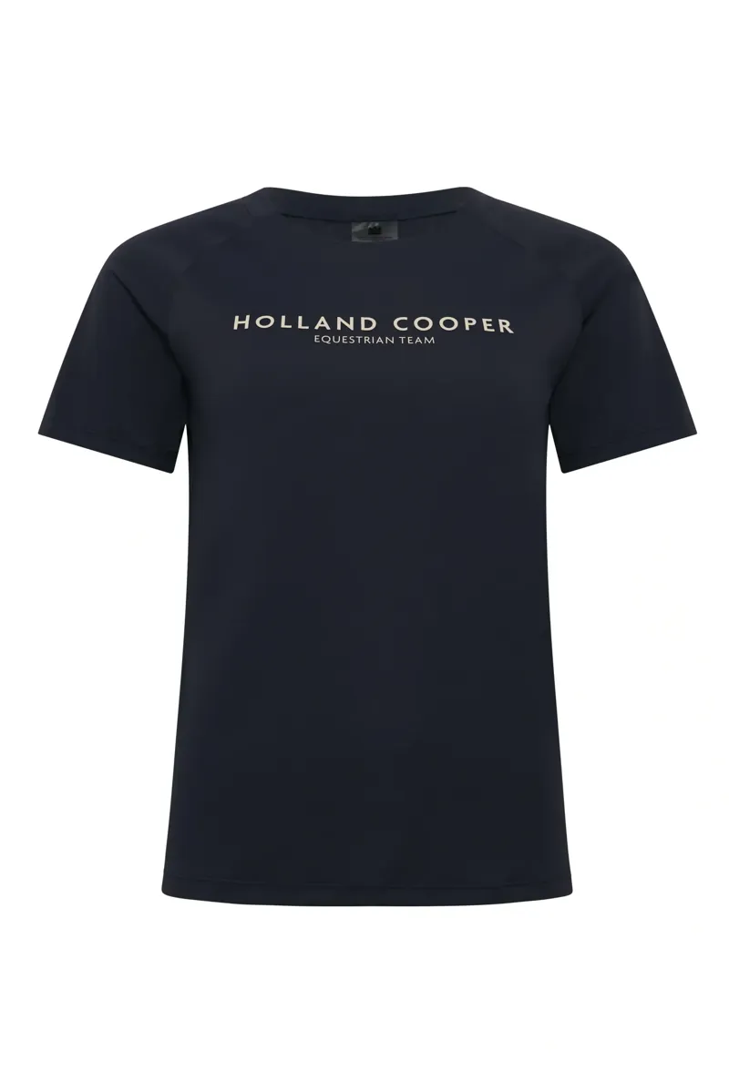 Holland Cooper Chiltern Crew Neck Tee Ladies in Ink Navy-4