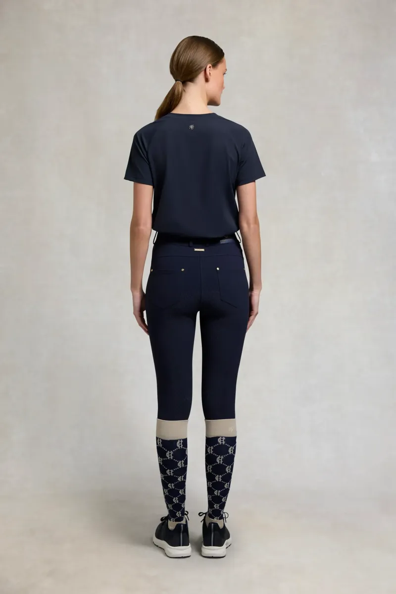 Holland Cooper Chiltern Crew Neck Tee Ladies in Ink Navy-3