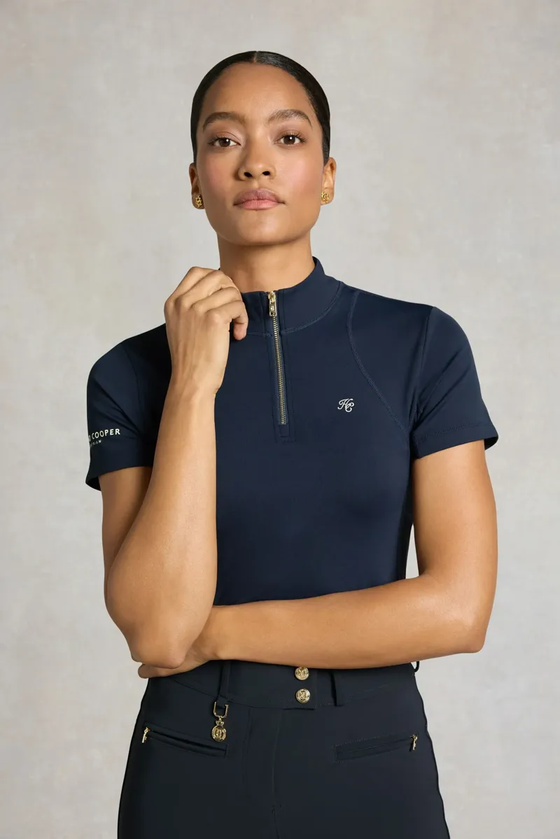 Holland Cooper Chiltern Short Sleeve Base Layer Ladies in Ink Navy-1