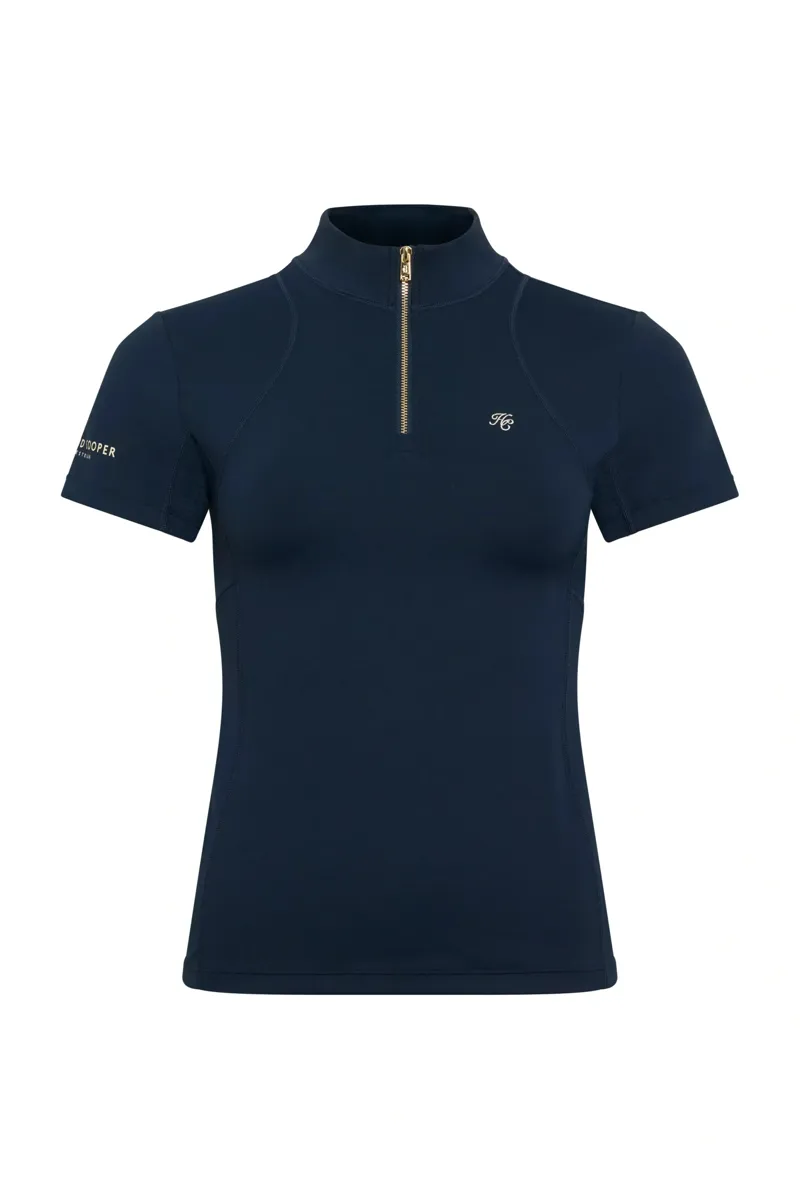 Holland Cooper Chiltern Short Sleeve Base Layer Ladies in Ink Navy-6