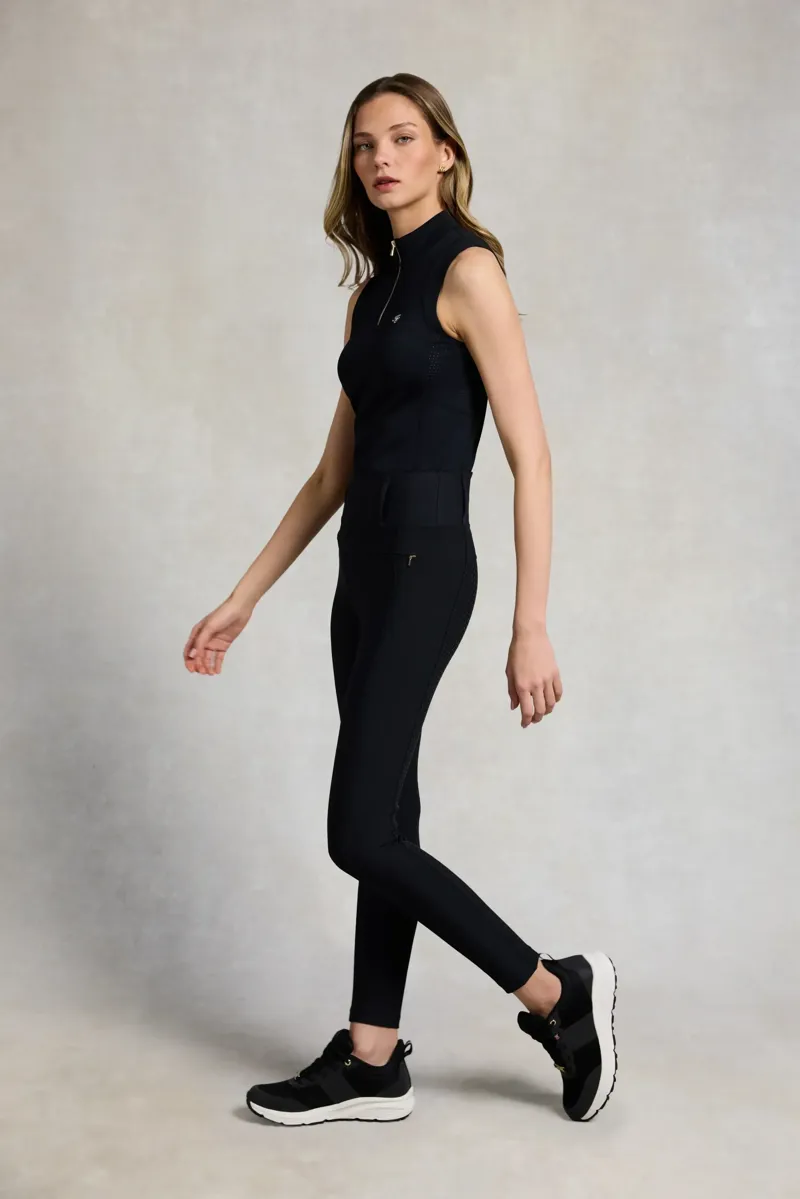 Holland Cooper Chiltern Sleeveless Base Layer Ladies in Black-3