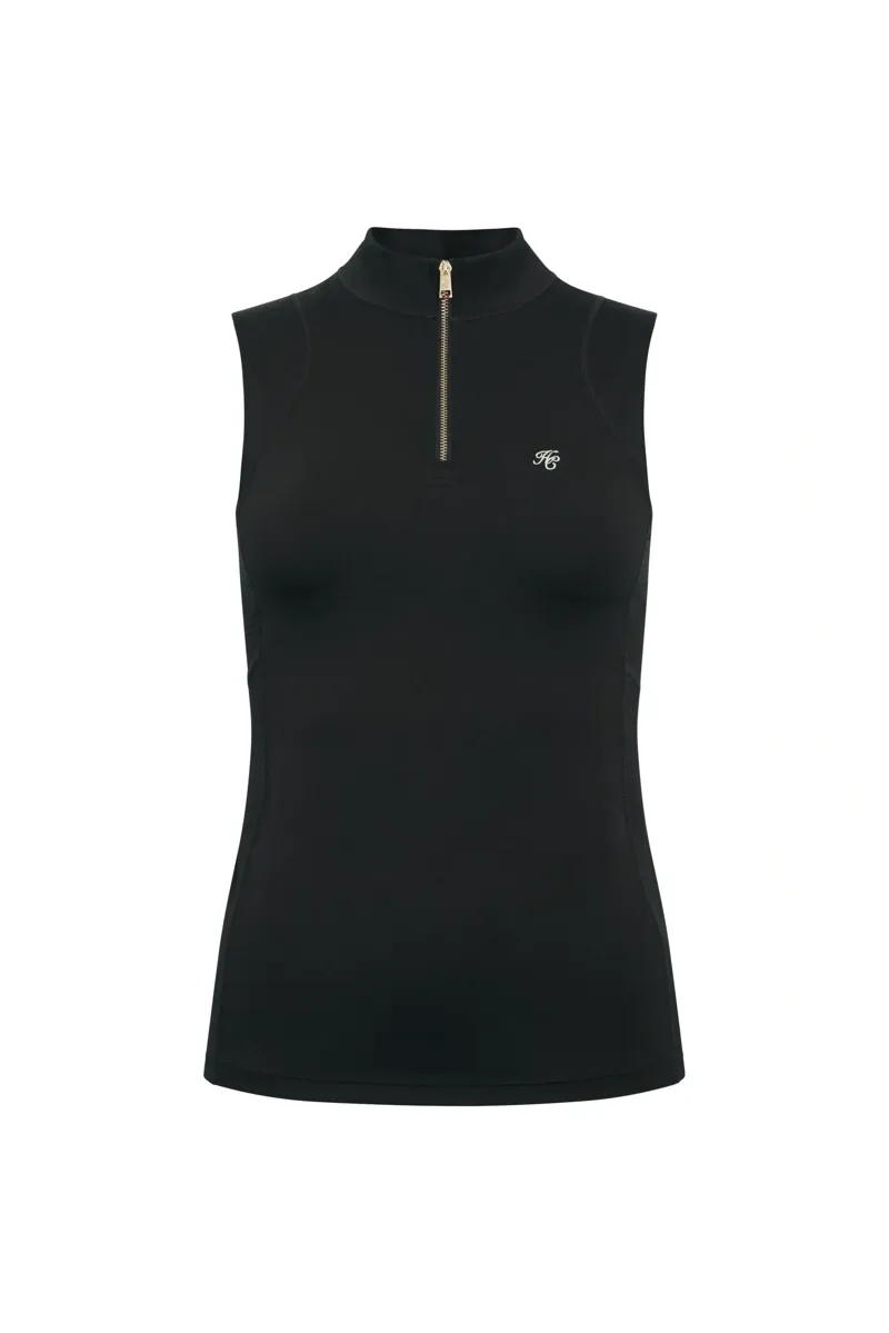 Holland Cooper Chiltern Sleeveless Base Layer Ladies in Black-1