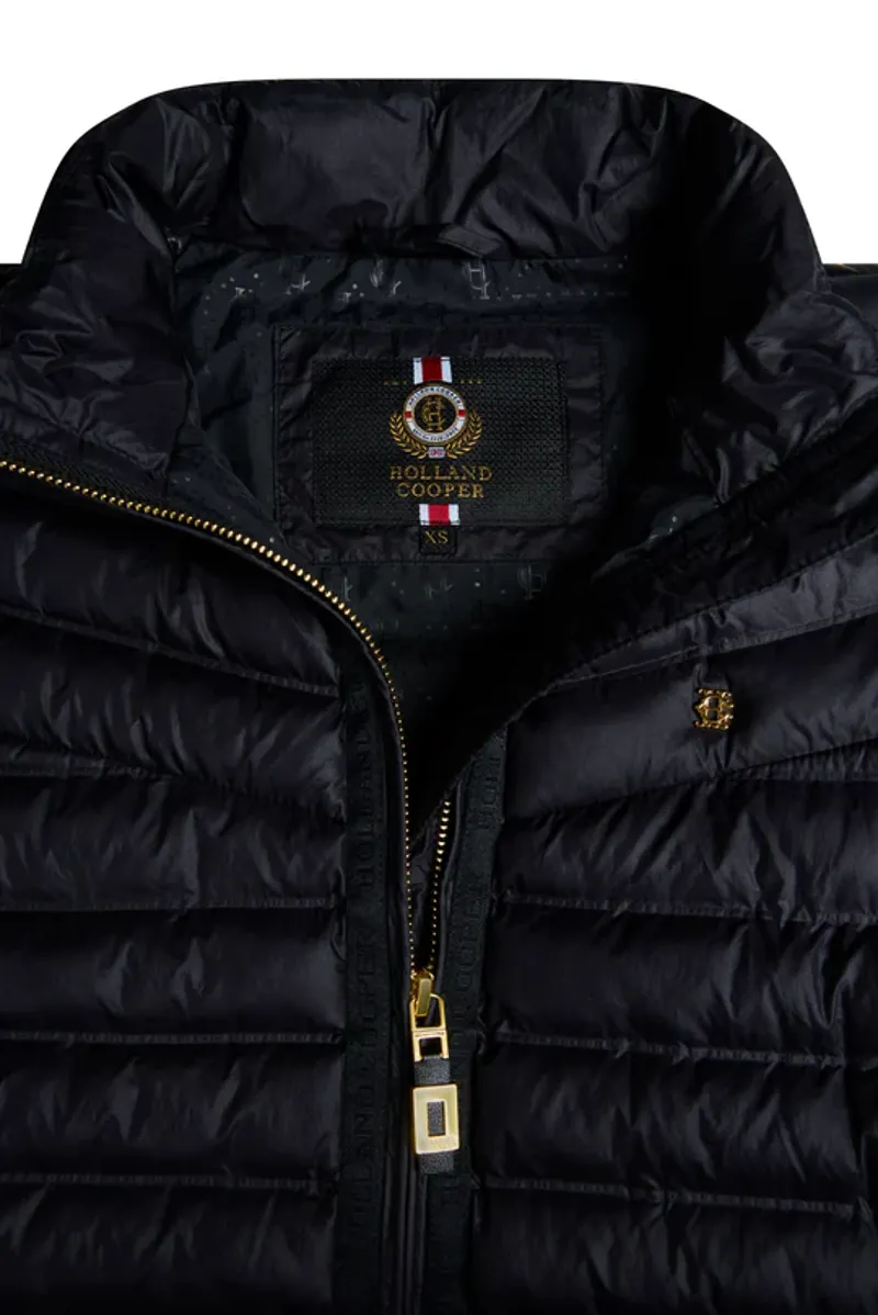 Holland Cooper Lightweight Puffer Gilet Ladies in Ink Navy-10