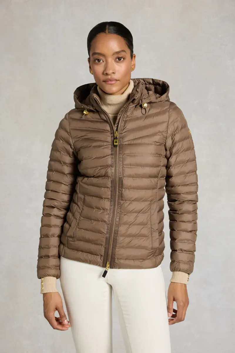 Holland Cooper Lightweight Puffer Jacket Ladies in Chestnut