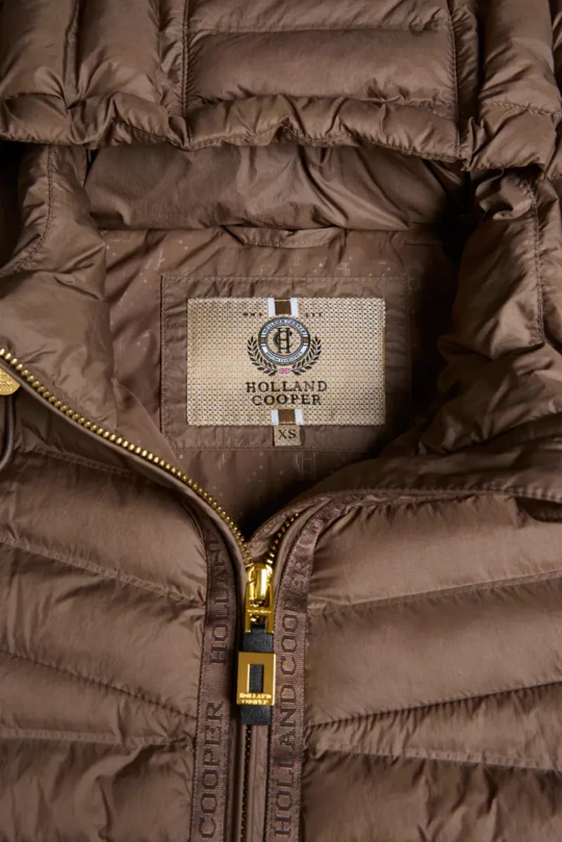 Holland Cooper Lightweight Puffer Jacket Ladies in Chestnut-7