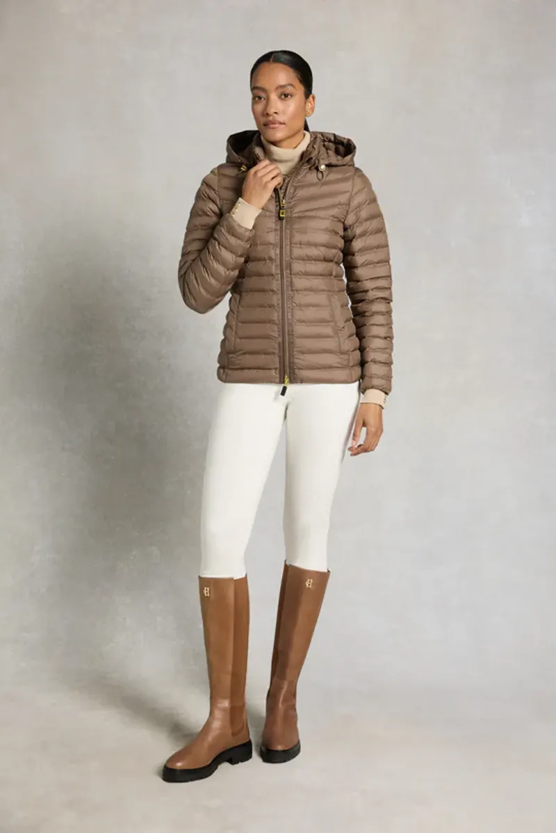 Holland Cooper Lightweight Puffer Jacket Ladies in Chestnut-2