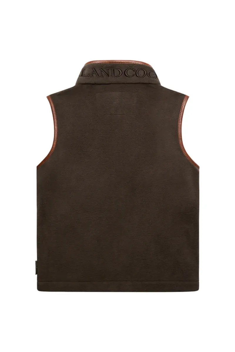 Holland Cooper Little Country Fleece Gilet in Khaki-5