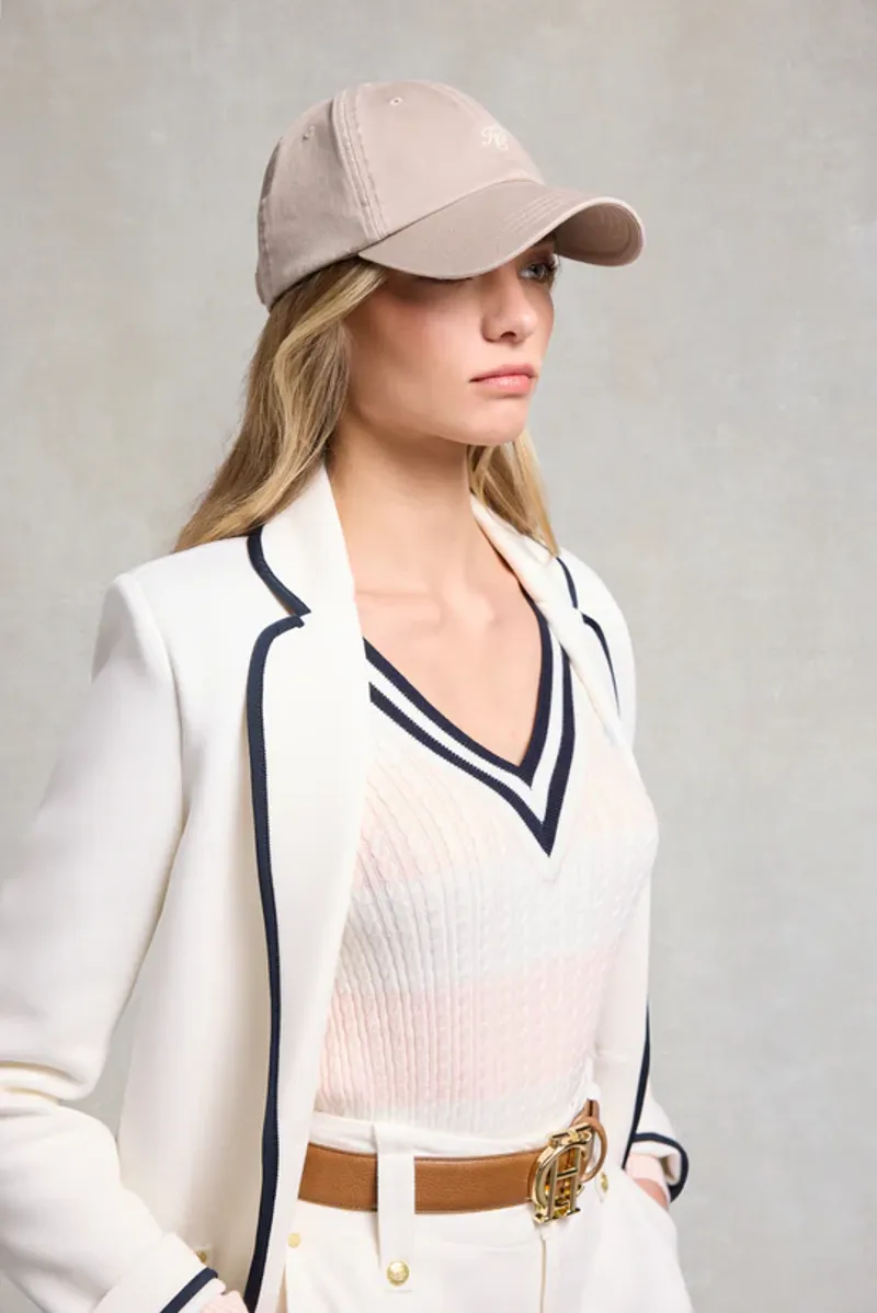 Holland Cooper Monogram Cap in Taupe -3