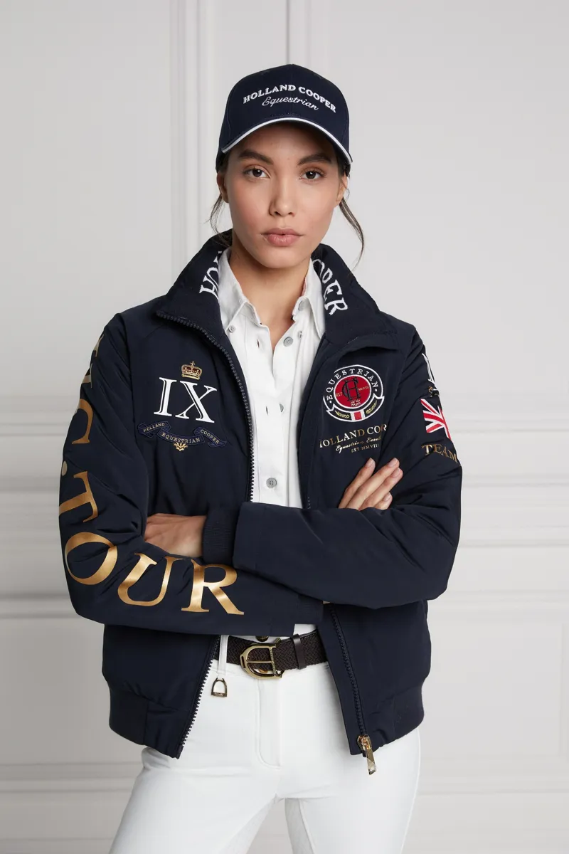 Holland Cooper Equestrian Cap in Ink Navy-6