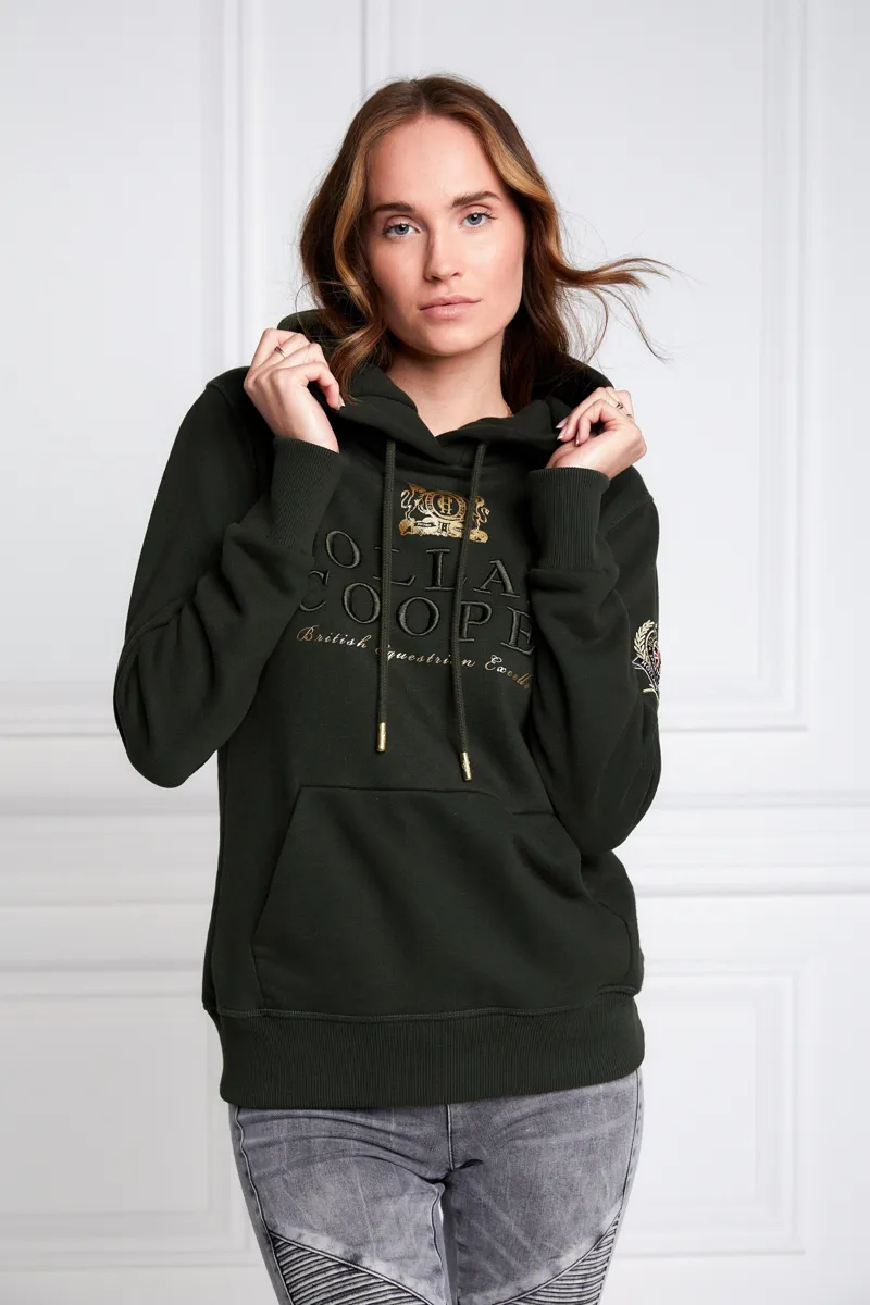 Holland Cooper Heritage Hoodie Ladies in Racing Green-4