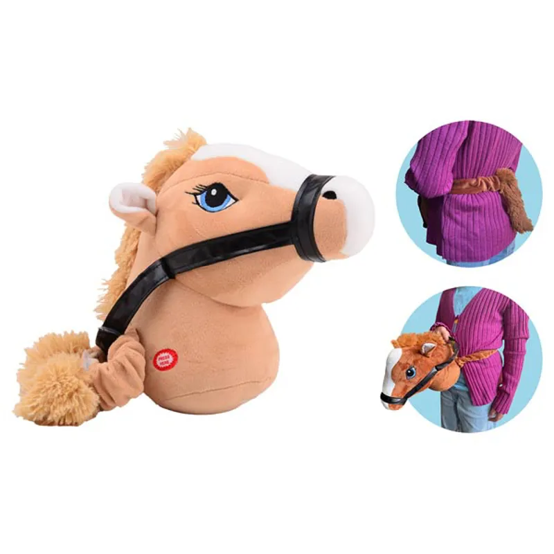 Holly Horse with Waist Tie in Light Brown