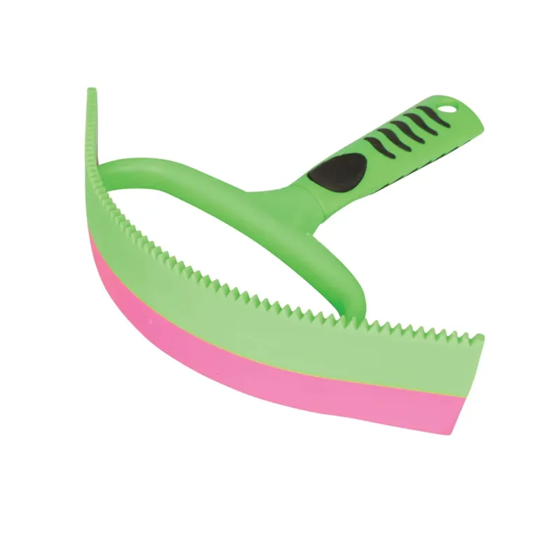 Hy Equestrian Vivid Sweat Scraper in Green and Pink