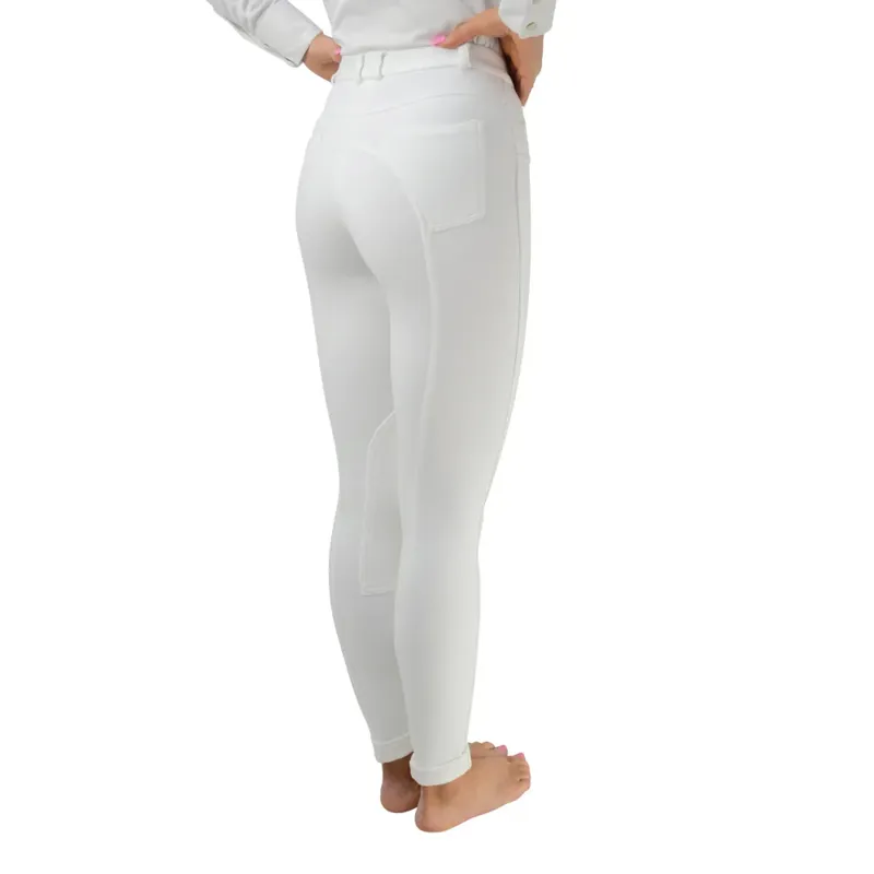 Hy Equestrian Melton Jodhpurs Ladies in White-1