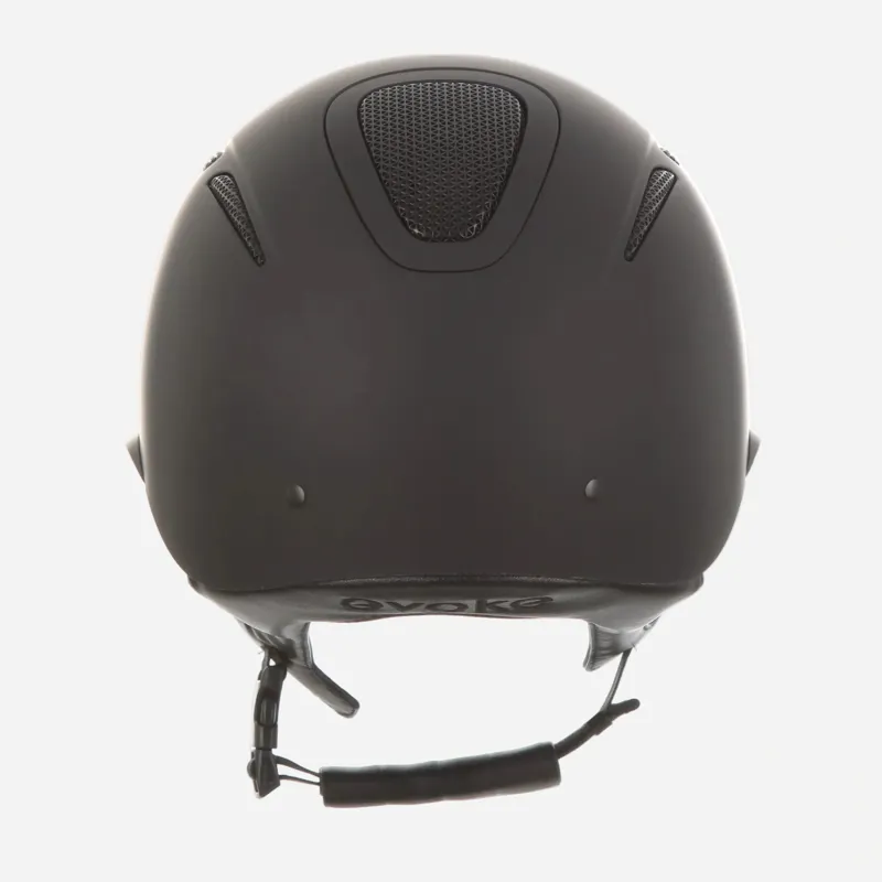 Evoke Elara Wide Peak Riding Hat in Midnight Black Matt-3