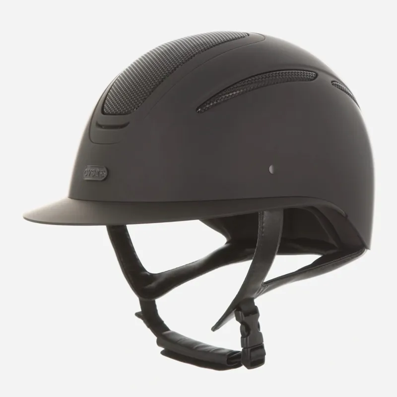Evoke Elara Wide Peak Riding Hat in Midnight Black Matt-1