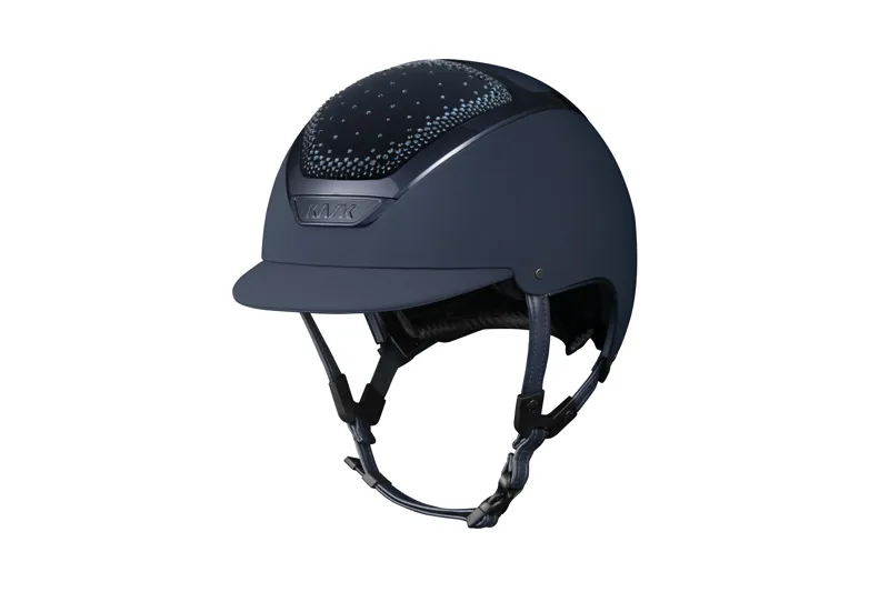 Kask Dogma Chrome II Riding Hat in Navy and Blue Montana In and Out