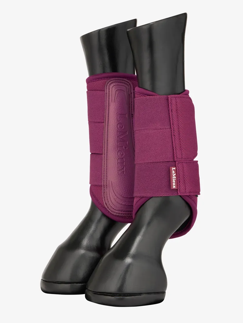 LeMieux Arika Mesh Brushing Boots in Blackberry