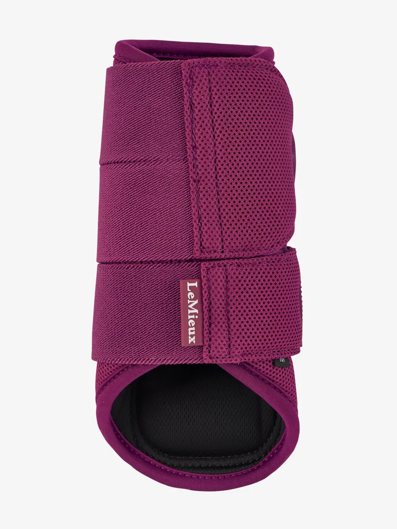 LeMieux Arika Mesh Brushing Boots in Blackberry-4