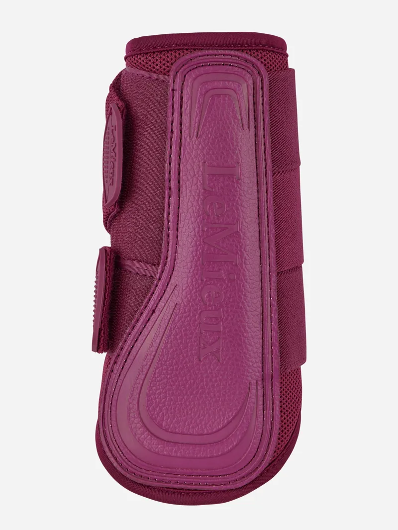 LeMieux Arika Mesh Brushing Boots in Blackberry-3