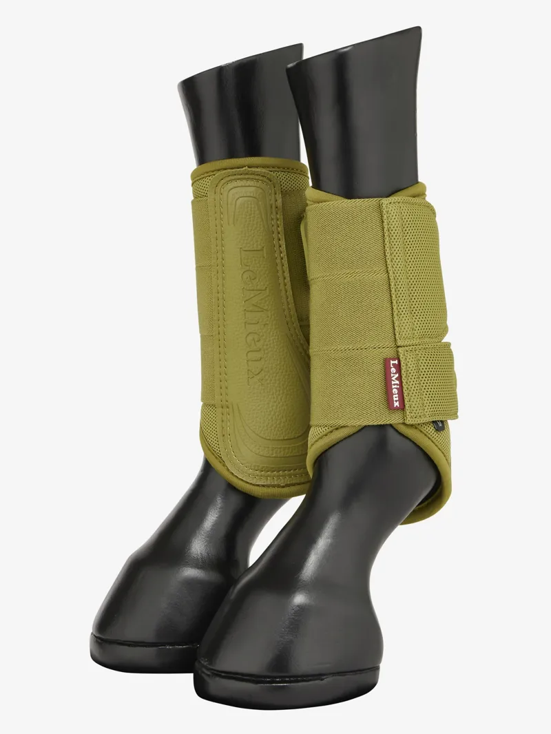 LeMieux Arika Mesh Brushing Boots in Gooseberry