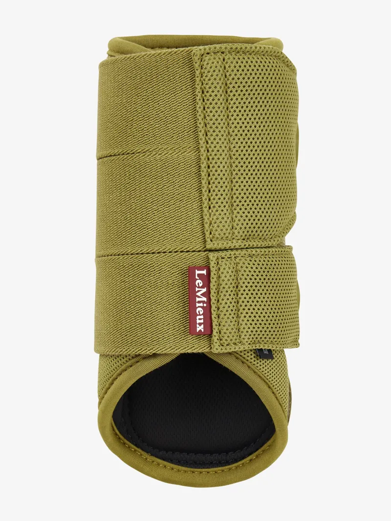 LeMieux Arika Mesh Brushing Boots in Gooseberry-4