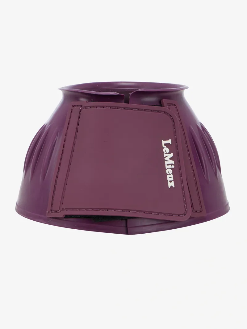 LeMieux Rubber Bell Boots in Blackberry-1