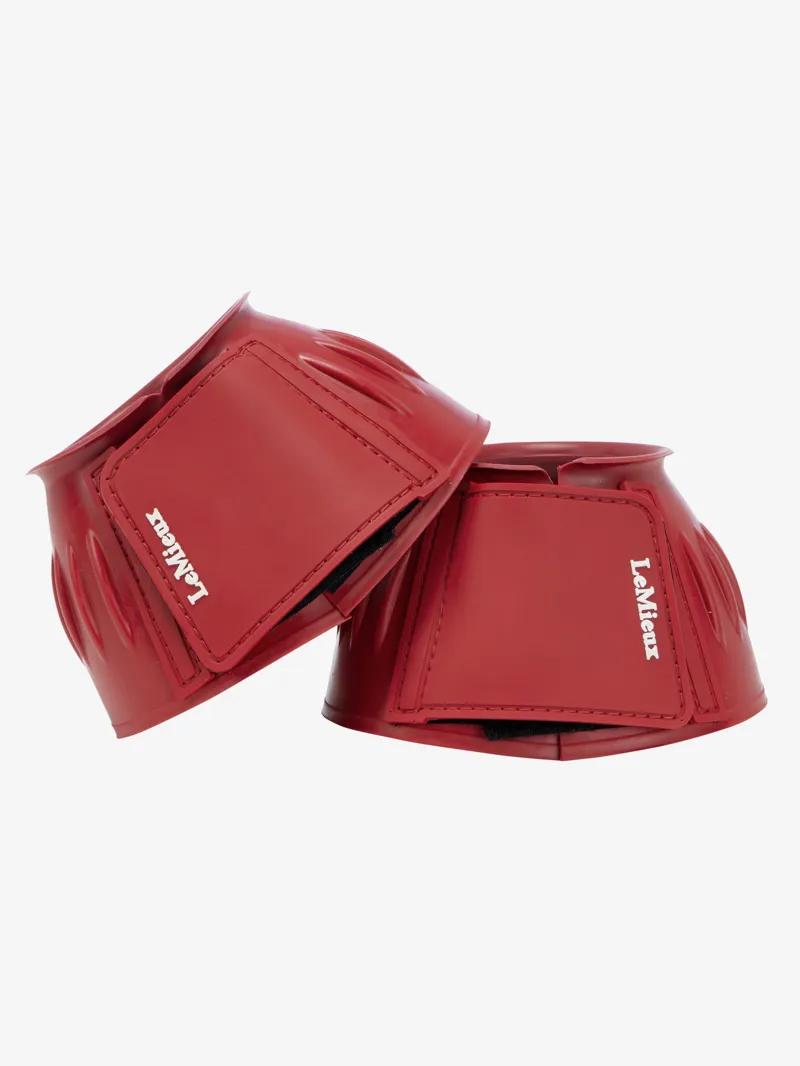 LeMieux Rubber Bell Boots in Russet