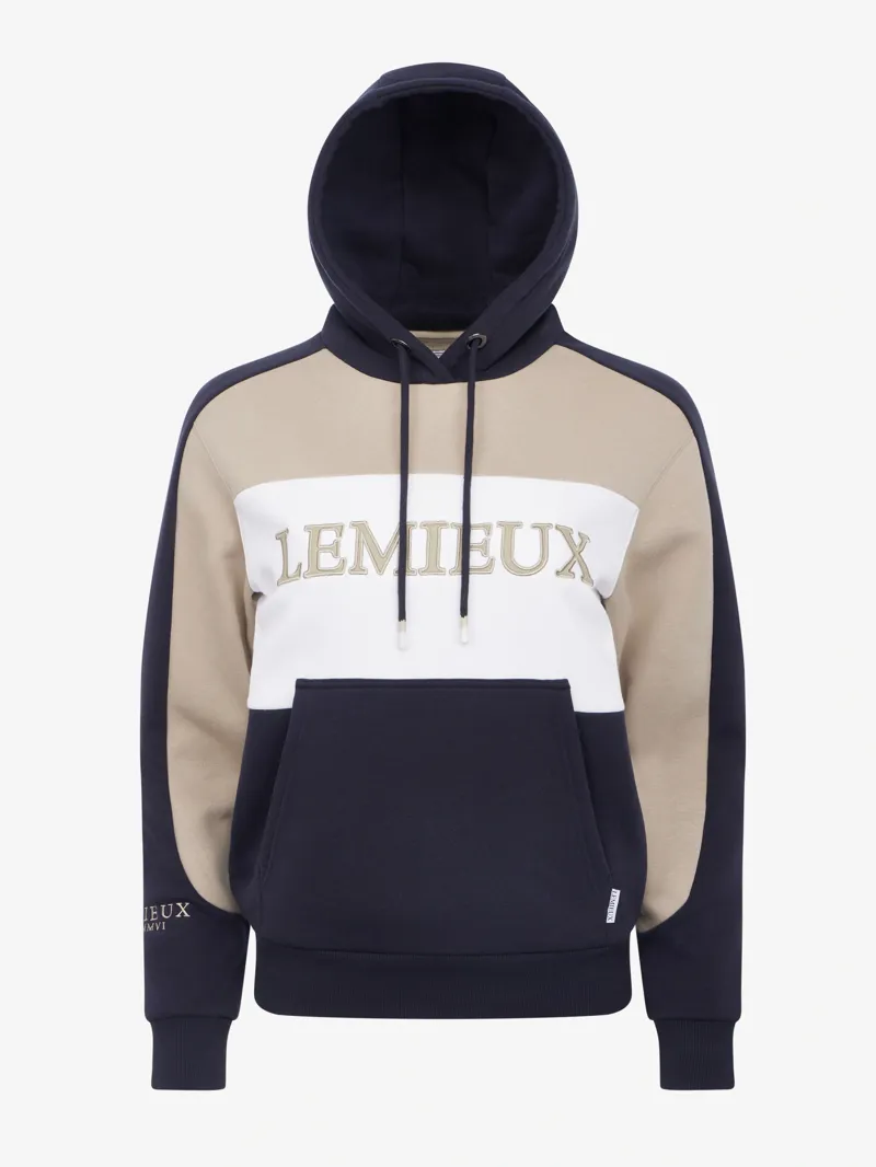 LeMieux Kadie Colour Block Hoodie Ladies in Navy-2