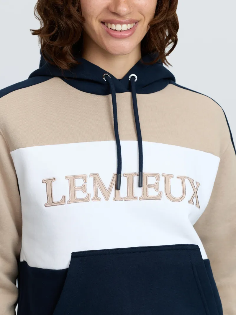 LeMieux Kadie Colour Block Hoodie Ladies in Navy-6